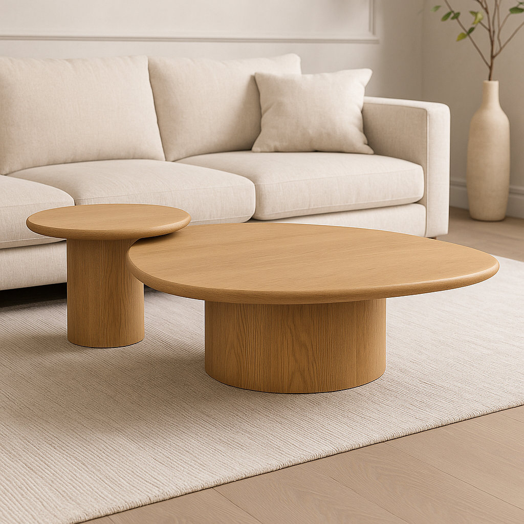 Latitude Run® Nonee Solid Wood Nesting Coffee Table | Wayfair